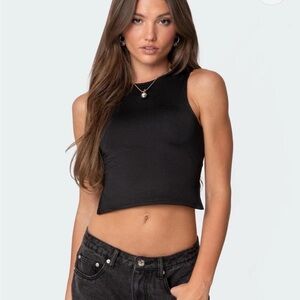 Edikted Jen Tie Black Top